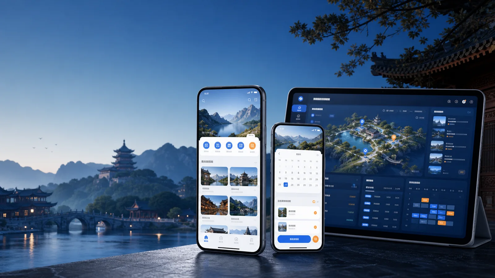 智慧旅游导览小程序方案演示方案封面